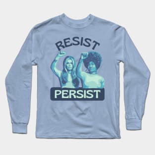 Gloria Steinem and Angela Davis Portrait Long Sleeve T-Shirt